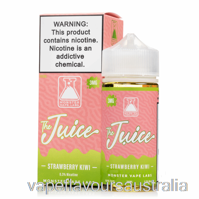 Vape Flavours Australia Strawberry Kiwi - The Juice - 100mL 6mg